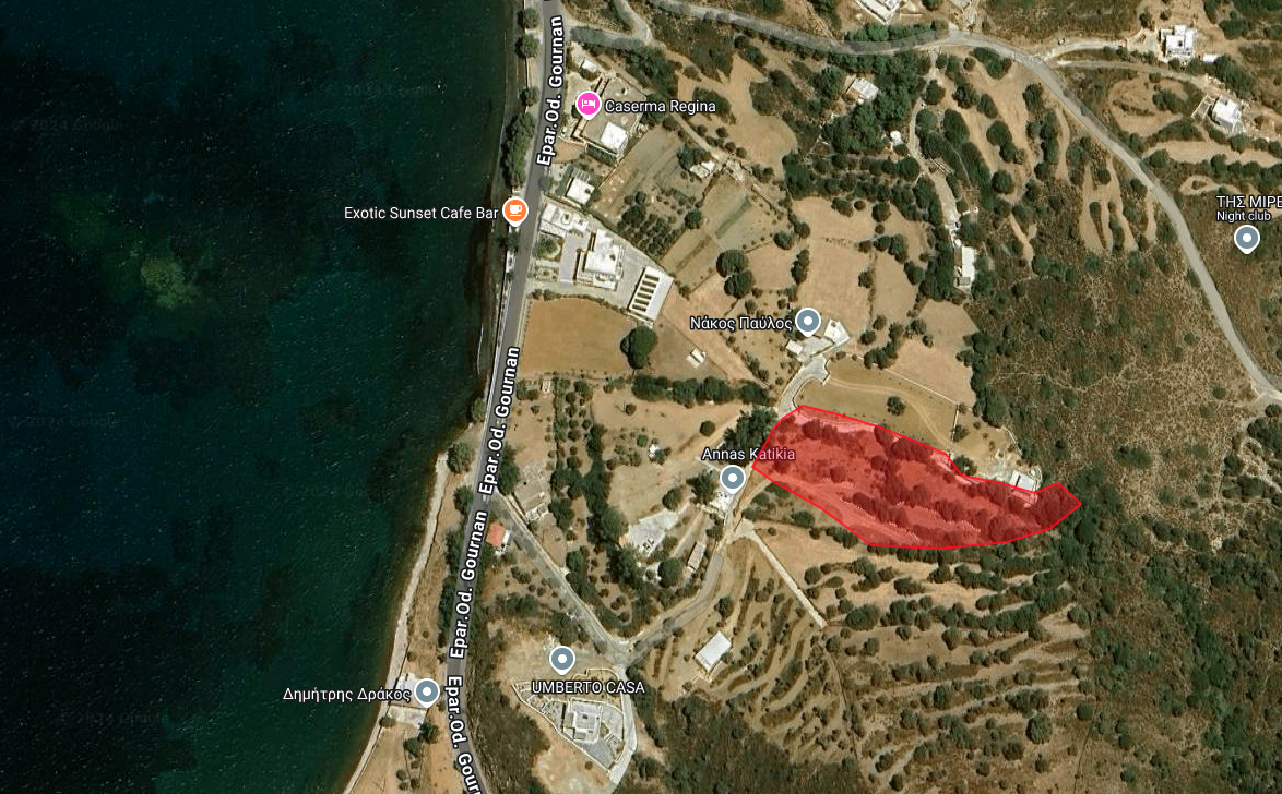 Χάρτης οικοπέδου στη Λέρο – Περιοχή Γούρνα Τσουκαλιό